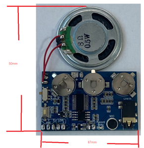 Phiên Bản Nút 1 IC Âm Nhạc MP3 Trực Tiếp Tại Nhà Máy PCB Mô-đun Âm Thanh Ghi Âm Thời Gian Thực Chip Giọng Nói Cho Sách Nói - Product Image 2