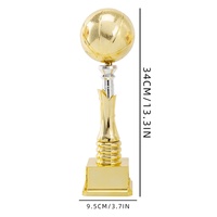 Trophée de basket-ball en plastique avec logo personnalisé, design créatif pour les événements sportifs des enfants, gravure gratuite