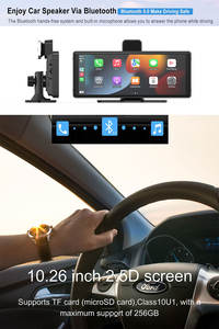 Écran tactile Trolink 10.26 pouces 2.5D 1600*600 résolution prend en charge Android Auto CarPlay DVR - Product Image 5