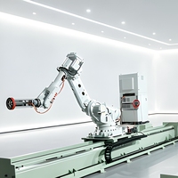 Rail linéaire industriel entièrement fermé à 7 axes avec moteur et engrenage, haute efficacité, faible coût, pour robot de déplacement sur poutre portique