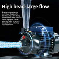 Pompe centrifuge monophasée entièrement automatique Soyue PMZ60 0.5HP, débit de 2m³/h, hauteur de refoulement maximale de 28m, résout facilement les problèmes d'eau en immeubles de grande hauteur