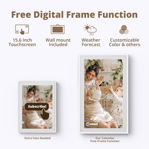 Tableau numérique intelligent pour la planification des repas et des tâches ménagères, écran LCD IPS Full HD de 15,6 pouces, calendrier numérique - Product Image 5