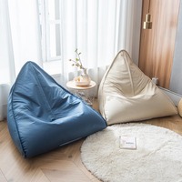 Canapé paresseux de style moderne en tissu technologique, pouf Tatami en forme de riz pour chambre, salon, balcon, avec confort pour s'allonger et dormir