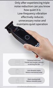 Nouvelle <span class=keywords><strong>tondeuse</strong></span> électrique LED haute vitesse avec batterie au lithium USB, affichage en anglais, utilisation en camping-car/extérieur pour les coiffeurs professionnels - Product Image 4