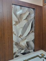 Panneau mural en PVC brillant effet marbre UV, imperméable, ignifuge, facile à installer, revêtement mural pour hôtel, maison, commerce, intérieur