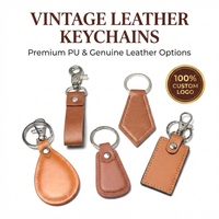 Porte-clés en cuir fait main gravé au laser pour cadeaux personnalisés, qualité supérieure, cuir brun vintage gaufré et gravé