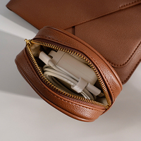Funda de Piel Sintética para Portátil de 13-14 Pulgadas, Impermeable, Protectora, con Organizador de Cables, Portadocumentos, Resistente a Impactos y Duradera