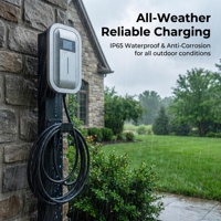 Cargador Inteligente para Vehículos Eléctricos de 7kW 32A CA, Tipo 2, para Hogar, con Control por Aplicación y Programación de Carga para Todos los Vehículos Eléctricos