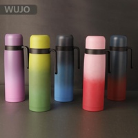 Venta caliente 1.0L Yerba Mate Argentina Termo Doble pared Taza de vacío de acero inoxidable Termos Frasco Botella de agua con asa