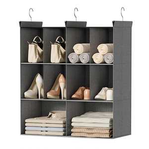 3 Tier Hanging Closet Organizer 10 Compartments Sweater Organizer Closet Organizers and Storage - Product Image 1