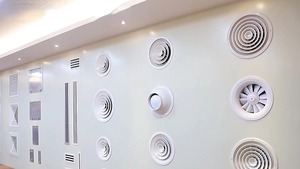 Le plus récent gril à air en aluminium personnalisé pour les systèmes CVC diffuseur de plafond rond et carré évent sans couture pour le <span class=keywords><strong>théâtre</strong></span> - Product Image 3