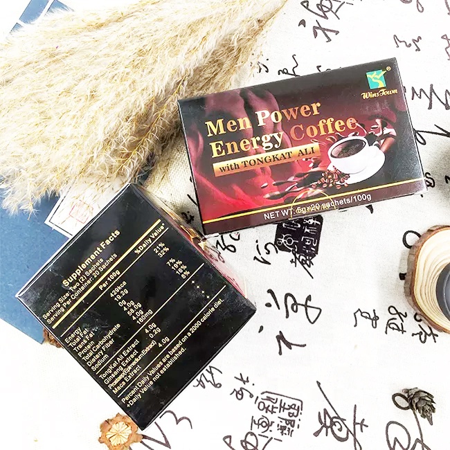 Winstown мужской энергетический кофе с tongkat ali частная марка мужской Активный мгновенный кофе мужской мака Женьшень кофе