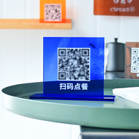 Código de pago acrílico personalizado, código QR para restaurantes, bares y cafeterías