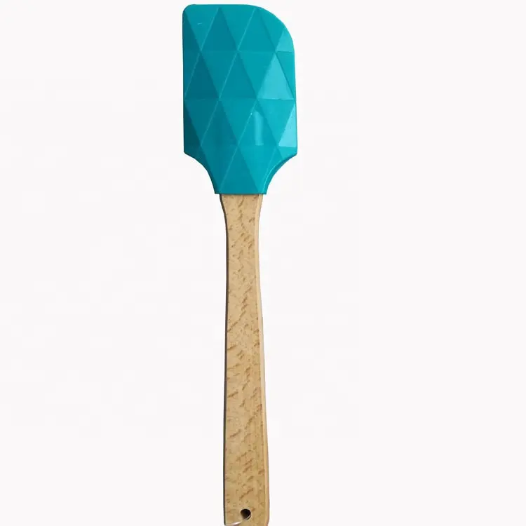 Hot selling silicone spatula with wooden handle