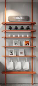 맞춤형 기념품 가게 디자인 기념품 가게 설비 천장 설치형 디스플레이 선반 LED 기념품 가게 디스플레이 캐비닛 - Product Image 4