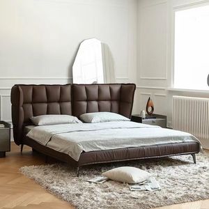 <span class=keywords><strong>Letto</strong></span> Matrimoniale <span class=keywords><strong>a</strong></span> Tutta Grandezza per Tutta la Camera da <span class=keywords><strong>Letto</strong></span>, Design Moderno e Semplice, <span class=keywords><strong>Letto</strong></span> Grande per Camera Principale in Legno Massello - Product Image 2