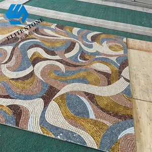 Carreau de mosaïque en marbre jet d'eau moderne 10mm <span class=keywords><strong>Parquet</strong></span> pour murs intérieurs pour appartements <span class=keywords><strong>Prix</strong></span> au mètre carré Graphique disponible - Product Image 4