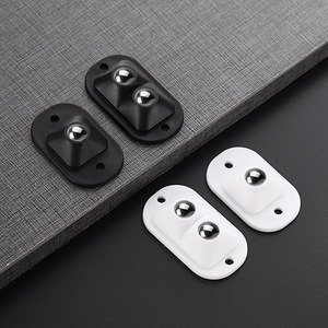 Ruedas giratorias de plástico adhesivas sin taladro, negras y blancas, para la movilidad de contenedores de basura - Product Image 1