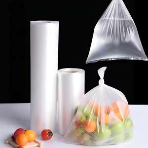 Bolsas de plástico de boca plana para almacenamiento, bolsas de compras para supermercado, bolsas para conservación de alimentos, venta directa de fábrica - Product Image 1