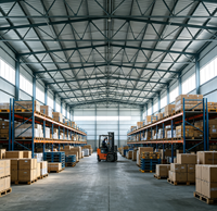 Bâtiments métalliques préfabriqués pour ateliers et entrepôts, structure de soudage robuste conforme aux normes ASTM