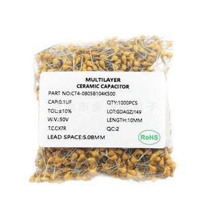 MSX ตัวเก็บประจุแบบโมโนลิธิก 104M 50V104K 0.1UF 10% 0805 P5 - Product Image 3