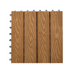 Carrelage en bois à gaufrage profond WPC, carreaux décoratifs de <span class=keywords><strong>maison</strong></span>, patio d'extérieur, plusieurs tailles, vente d'usine, <span class=keywords><strong>2022</strong></span> - Product Image 1