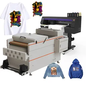 Garros Digital DTF Printer New Technology T-shirt Printing Machine PET Film Inkjet 60cm DTF Printer with Shaking Powder Machine