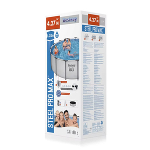 Ensemble de <span class=keywords><strong>piscine</strong></span> <span class=keywords><strong>hors</strong></span> <span class=keywords><strong>sol</strong></span> <span class=keywords><strong>Bestway</strong></span> 12' X 48'/3.66m X 1.22m, <span class=keywords><strong>piscine</strong></span> ronde avec <span class=keywords><strong>pompe</strong></span> <span class=keywords><strong>pour</strong></span> usage familial - Product Image 5