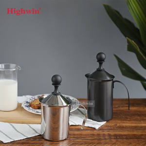 HIGHWIN-<span class=keywords><strong>Espumador</strong></span> <span class=keywords><strong>de</strong></span> <span class=keywords><strong>leche</strong></span> <span class=keywords><strong>de</strong></span> acero inoxidable para café capuchino, 20oz - Product Image 6