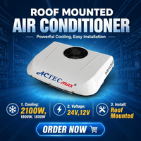 Unidad de Climatización para Techo de Autocaravana de 12V/24V, Aire Acondicionado Silencioso para Vehículos Recreativos y Comerciales