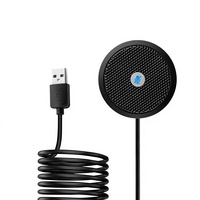 Mini microphone de conférence USB omnidirectionnel à condensateur pour ordinateur de bureau