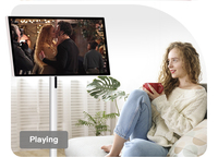 Taşınabilir akıllı TV mobil ekran dönebilir yeni tasarım dijital HD Mini 24 inç dokunmatik ekran beyaz kabin