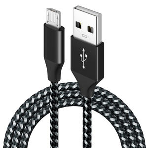 Nylon gevlochten zwarte 3ft 6ft <span class=keywords><strong>USB</strong></span> 2.0 <span class=keywords><strong>Micro</strong></span> <span class=keywords><strong>USB</strong></span> datakabel 2A snellaad <span class=keywords><strong>micro</strong></span> <span class=keywords><strong>USB</strong></span> kabel - Product Image 1