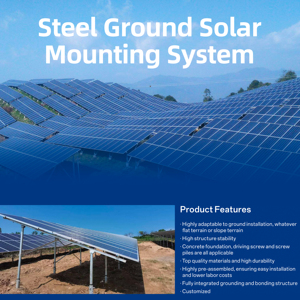 Wholesale Steel Foundation Ground Solar Mounting <strong>System</strong> Panels Kits Solar Ground Mounting Racking <strong>System</strong> - Product Image 4