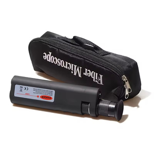 <span class=keywords><strong>400x</strong></span> LED照明付き滑り止めゴムハンドヘルド光ファイバー検査顕微鏡SC/LC/FC/ST接続WiFi 4Gネットワークツール - Product Image 1