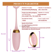 Kabelloses Ferngesteuertes Vibrations-Springeier Erwachsenen-Masturbationsgerät Tragbare Analplugs Vibrator für Frauen