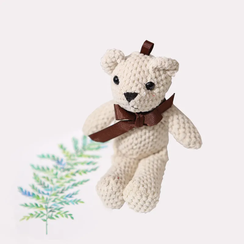 אופנה אננס טדי דוב בפלאש צעצוע קישוט דוב ממולא מתנת אביזרי תליון בובת מתנה