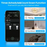 RKHK Homekit Interruptor de Pared Inteligente WiFi de 1-4 Canales con Termostato RF para Calefacción por Suelo Radiante, Control de Temperatura Programable