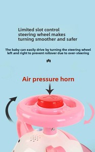 Monopattino a Quattro Ruote per Bambini, <span class=keywords><strong>Auto</strong></span> Cavalcabile Antiribaltamento per Bambini da 1 a 3 Anni - Product Image 2