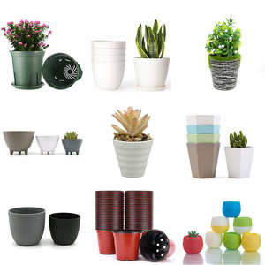 Yicai-macetas de estilo nórdico para exteriores, macetas de flores artificiales con textura de mármol, personalizables - Product Image 5