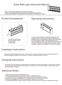 ABS 4 Вт Солнечный настенный светильник водонепроницаемый IP54 наружный вверх и вниз 3000K теплый белый уличный настенный свет Солнечный СВЕТОДИОДНЫЙ Уличный настенный свет - Product Image 5