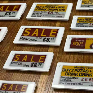 Productos de Moda, Etiqueta Electrónica Inteligente de 2.4Ghz, Pantalla Digital para Etiquetas Electrónicas de Precios, Etiqueta Electrónica para Estantes, Etiqueta de Precio con Tinta Electrónica - Product Image 1