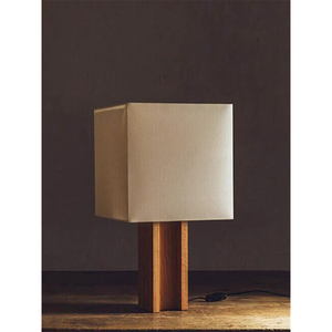 Lámpara de mesa de madera maciza E27, fuente de luz Led, control de interruptor para sala de estar, dormitorio, estudio, estilo nórdico Retro - Product Image 3