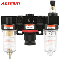 Unités de traitement d'air de la série ALITAIR, combinaison FRL, régulateur de pression d'air, filtre, lubrificateur, suspension pneumatique