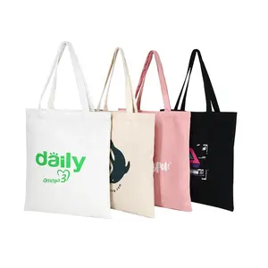 Dongyi Custom Logo Printing Organic Fabric Eco Tote Shopping Cotton Women Hand Bags