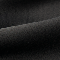Fabricant de tissu Abaya noir japonais/coréen en crêpe mousse pour robe femme, 100% polyester, tissu crêpe pour Abaya