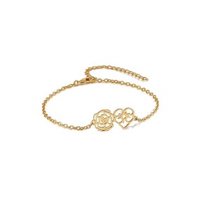 Bracelet en acier inoxydable avec fleurs ajourées tendance pour chaque mois <span class=keywords><strong>de</strong></span> <span class=keywords><strong>naissance</strong></span> - Product Image 5