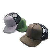 Casquette de baseball en suède personnalisée avec filet, visière incurvée, unisexe, pour le streetwear extérieur, marque de mode, marque privée