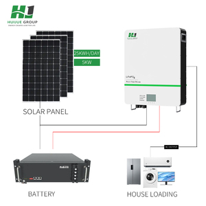 แบตเตอรี่ลิเธียม OEM Solar Power 100ah 200ah 5kw 10kw ระบบกักเก็บพลังงานภายในบ้านสำหรับการผลิตไฟฟ้าแบบออฟกริด HJ-HBS-1 Solar Power 10 - Product Image 2