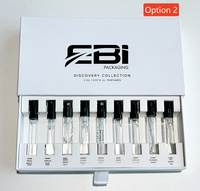 Coffret Cadeau de Découverte de Parfums en Flacons en Verre de 2ml, 3ml, 5ml avec Boîte en Papier Personnalisable